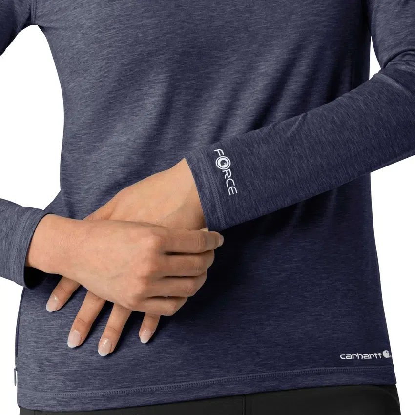 Camisola de manguitos compridos com efeito mesclado «Force Sub-Scrubs» para mulher