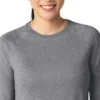 Camisola de manguitos compridos com efeito mesclado «Force Sub-Scrubs» para mulher