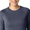 Camisola de manguitos compridos com efeito mesclado «Force Sub-Scrubs» para mulher