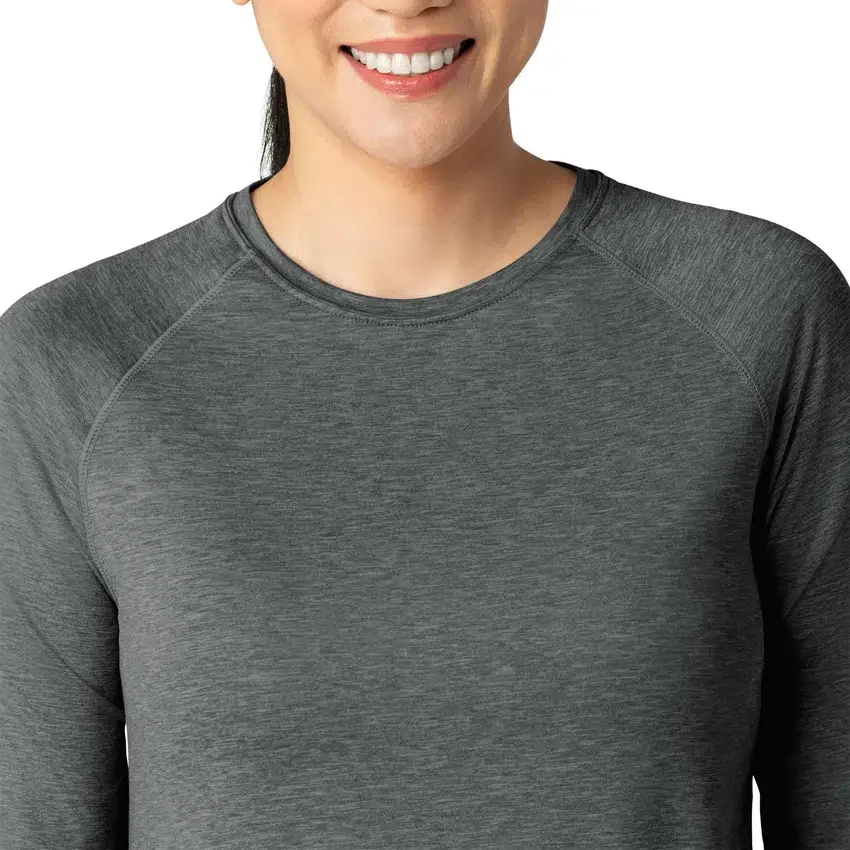 Camisola de manguitos compridos com efeito mesclado «Force Sub-Scrubs» para mulher