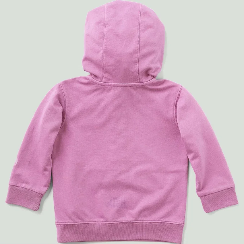 Camisola de manguitos compridos com meio fecho para criança, tingida na peça e com design renovado (Bebé/Criança pequena)