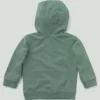 Camisola de manguitos compridos com meio fecho para criança, tingida na peça e com design renovado (Bebé/Criança pequena)
