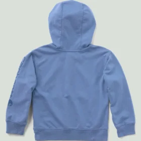 Camisola de manguitos compridos com meio fecho para criança, tingida na peça e com design renovado  (Bebé/Criança pequena)