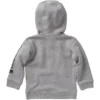 Camisola de manguitos compridos com meio fecho para rapazes (bebés/crianças pequenas)
