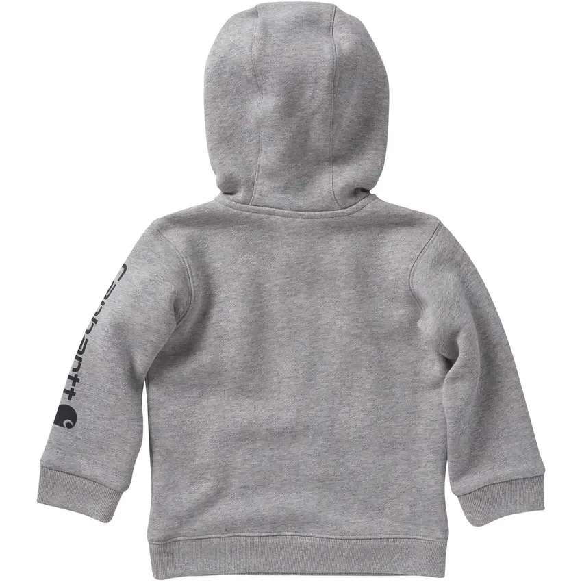 Camisola de manguitos compridos com meio fecho para rapazes (bebés/crianças pequenas)