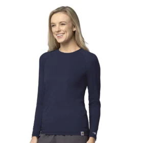 Camisola de manguitos largos de alto desempenho Force Sub-Scrubs para mulher