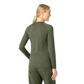 Camisola de manguitos largos de alto desempenho Force Sub-Scrubs para mulher