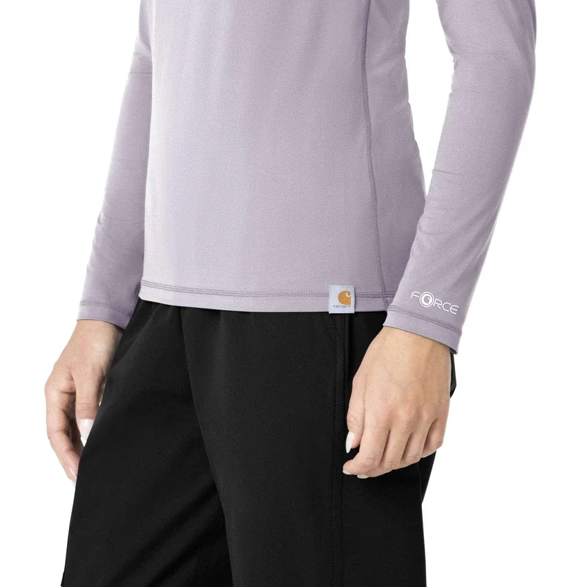 Camisola de manguitos largos de alto desempenho Force Sub-Scrubs para mulher