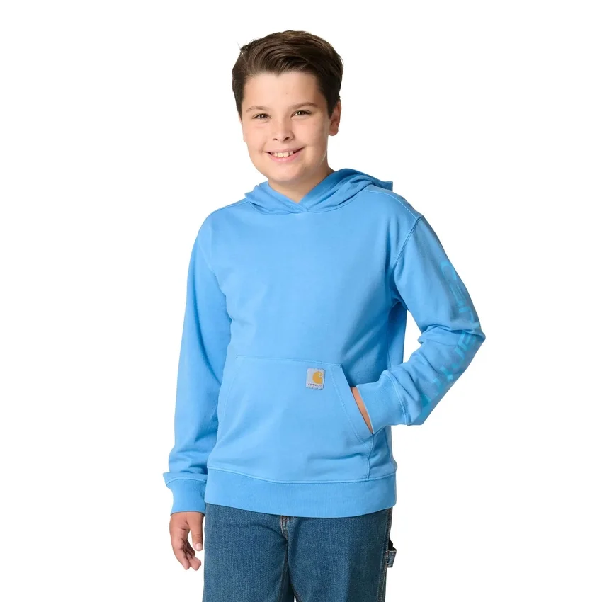 Camisola de manguitos longos para rapazes, tingida na peça e com design renovado (Criança/Jovem)