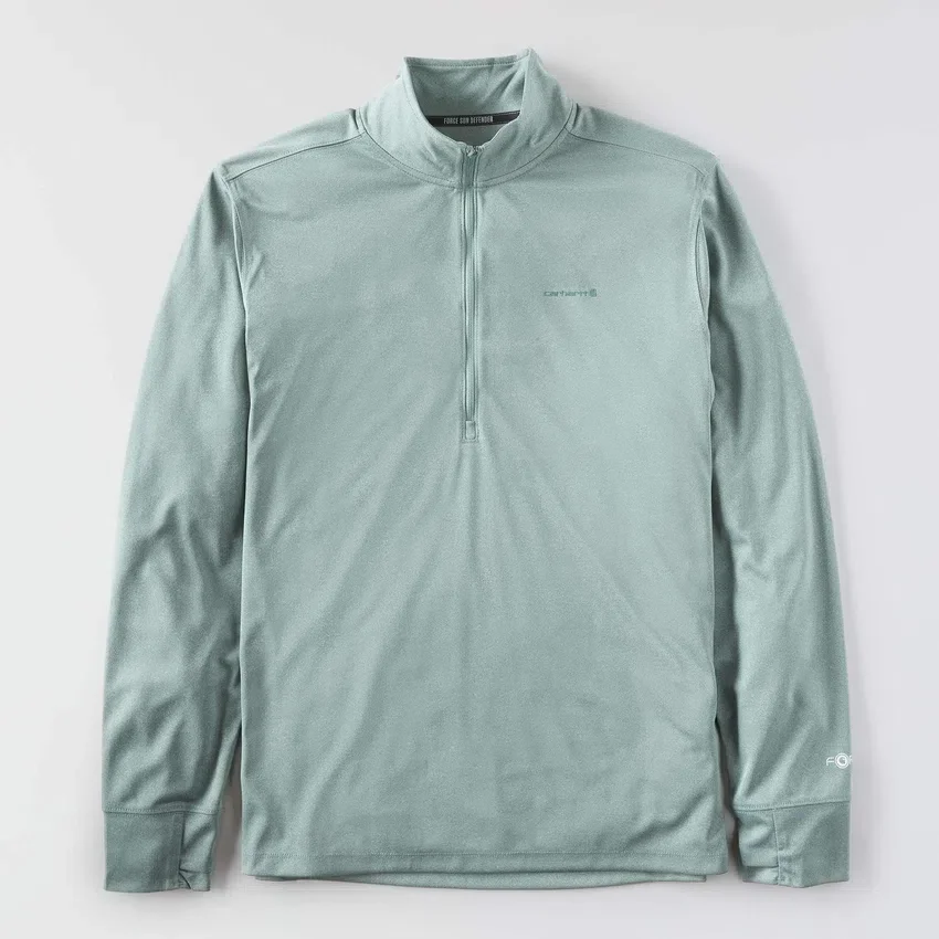 Camisola de meio fecho para homem Force Sun Defender UPF 50+ com absorção de humidade - Camisas de proteção solar