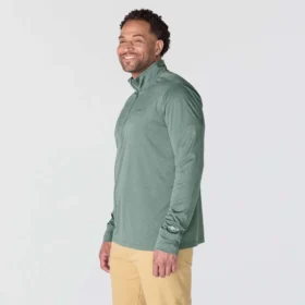 Camisola de meio fecho para homem Force Sun Defender UPF 50+ com absorção de humidade – Camisas de proteção solar