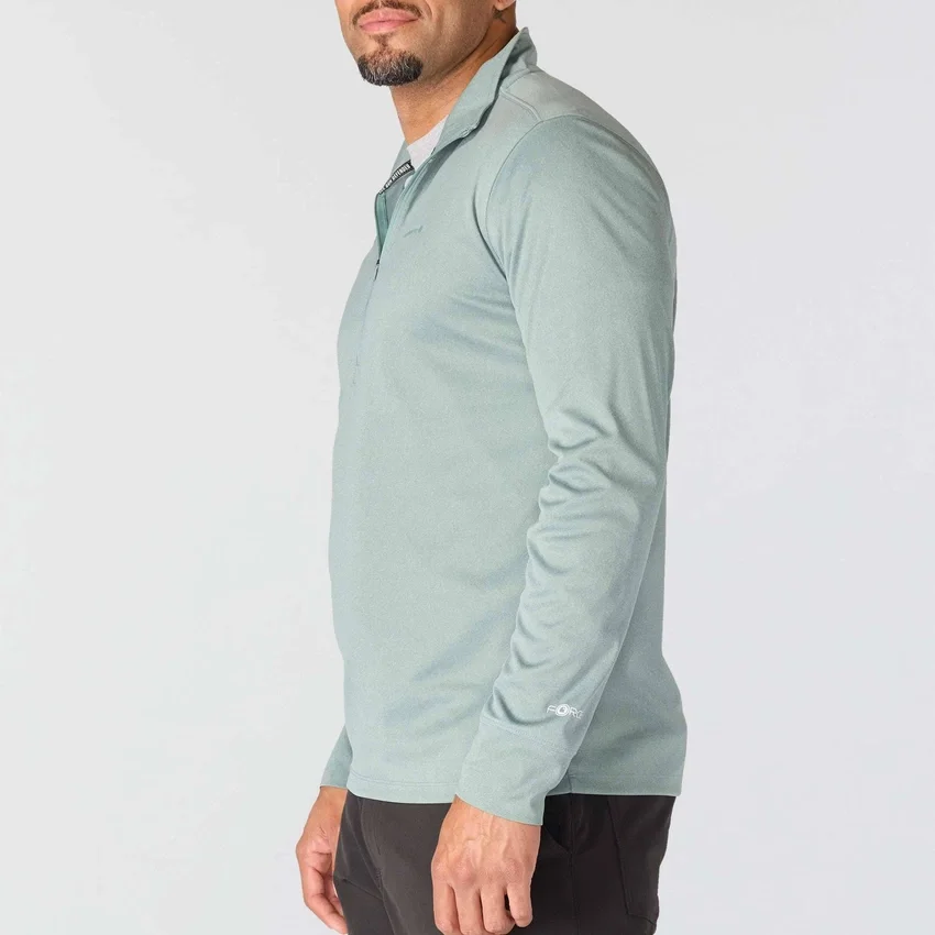 Camisola de meio fecho para homem Force Sun Defender UPF 50+ com absorção de humidade - Camisas de proteção solar