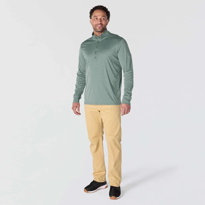 Camisola de meio fecho para homem Force Sun Defender UPF 50+ com absorção de humidade - Camisas de proteção solar