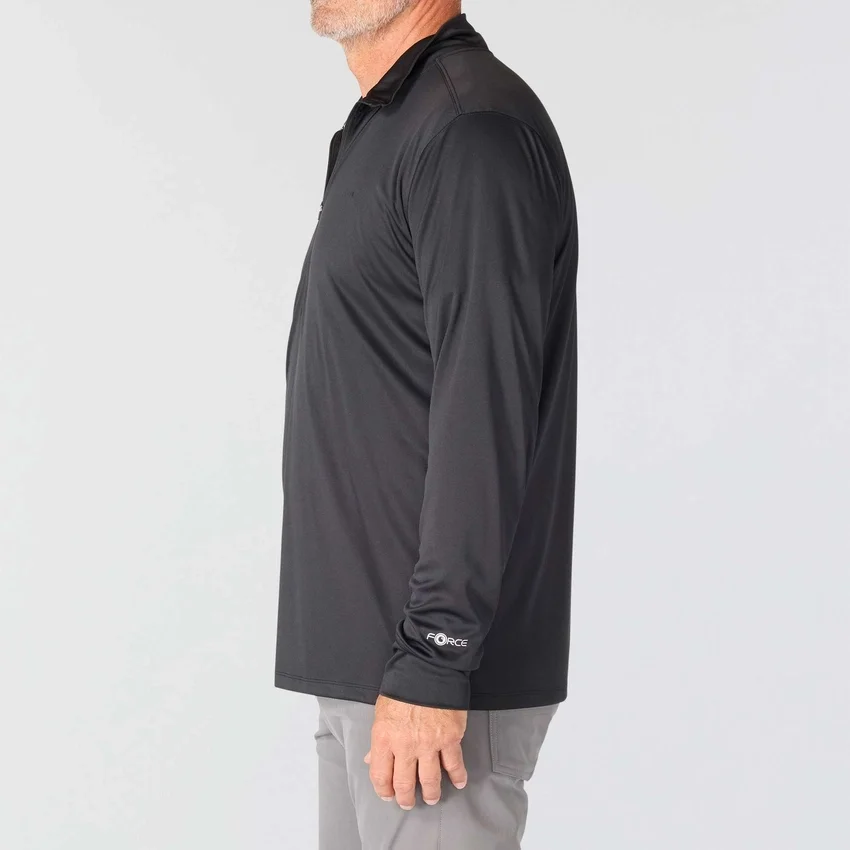 Camisola de meio fecho para homem Force Sun Defender UPF 50+ com absorção de humidade - Camisas de proteção solar