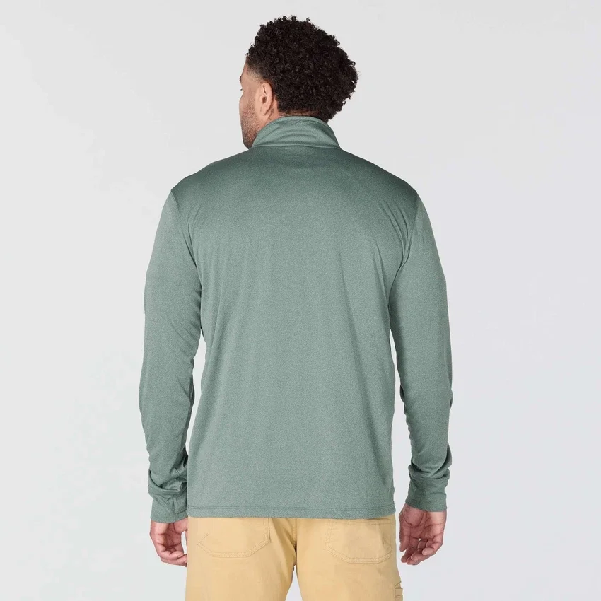 Camisola de meio fecho para homem Force Sun Defender UPF 50+ com absorção de humidade - Camisas de proteção solar