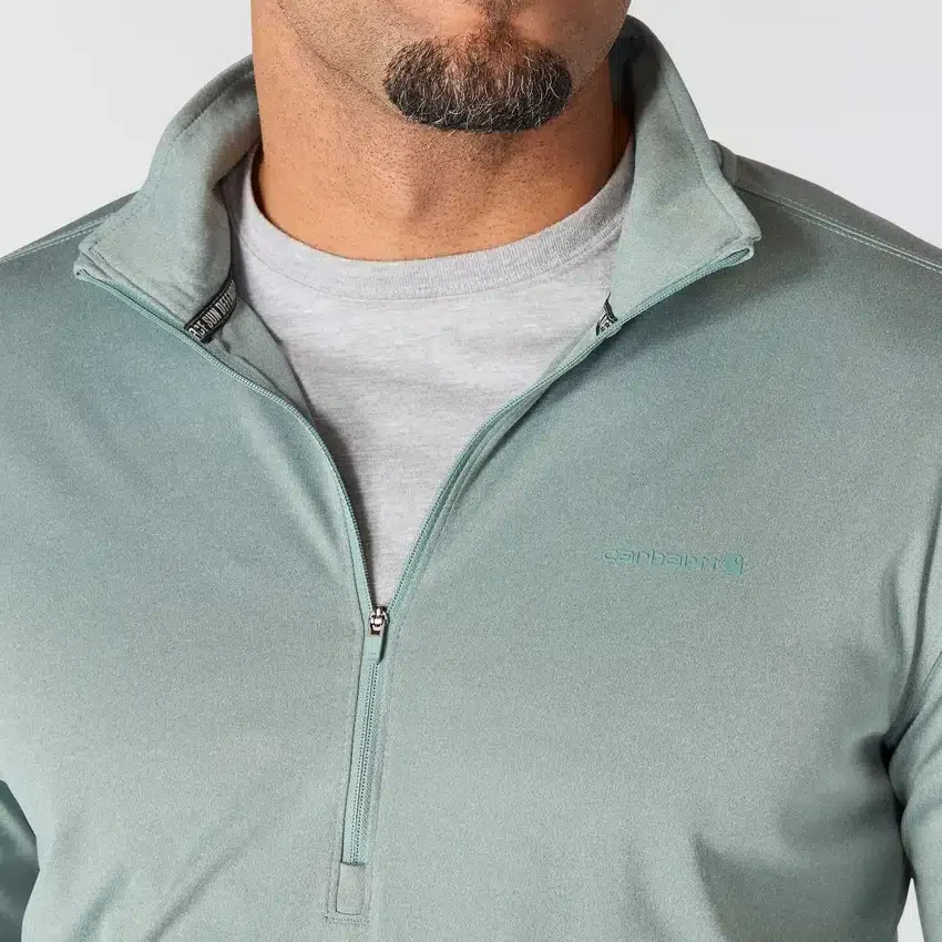 Camisola de meio fecho para homem Force Sun Defender UPF 50+ com absorção de humidade - Camisas de proteção solar