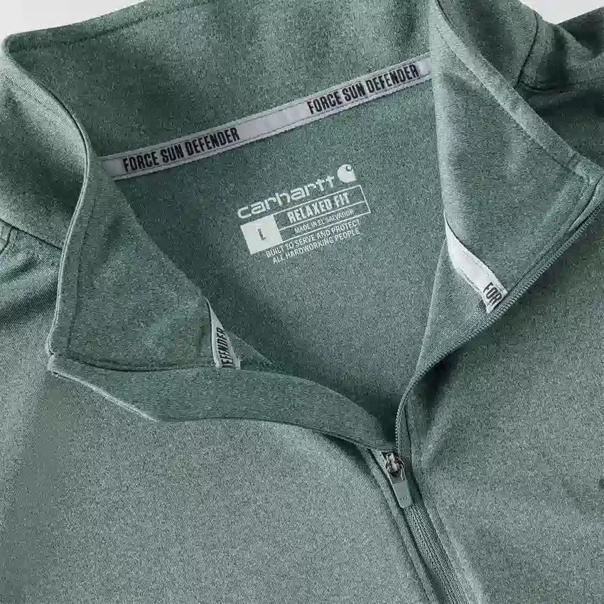 Camisola de meio fecho para homem Force Sun Defender UPF 50+ com absorção de humidade - Camisas de proteção solar