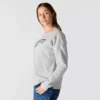 Camisola feminina de corte largo e peso médio com gola redonda e estampado carhartt 1889