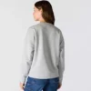 Camisola feminina de corte largo e peso médio com gola redonda e estampado carhartt 1889