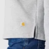 Camisola feminina de corte largo e peso médio com gola redonda e estampado carhartt 1889