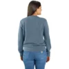 Camisola feminina leve de Tencel com gola redonda