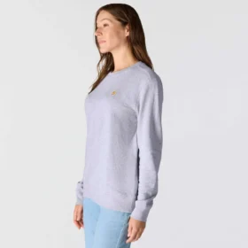 Camisola feminina leve de Tencel com gola redonda