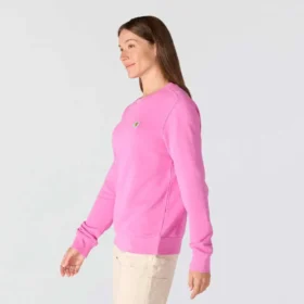 Camisola feminina leve de Tencel com gola redonda