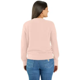 Camisola feminina leve de Tencel com gola redonda