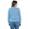 Camisola feminina leve de Tencel com gola redonda
