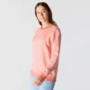 Camisola feminina leve de Tencel com gola redonda