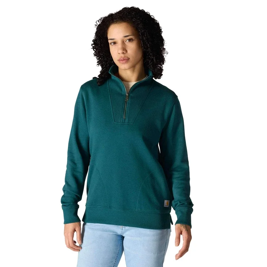 Camisola feminina leve em Tencel com meio fecho