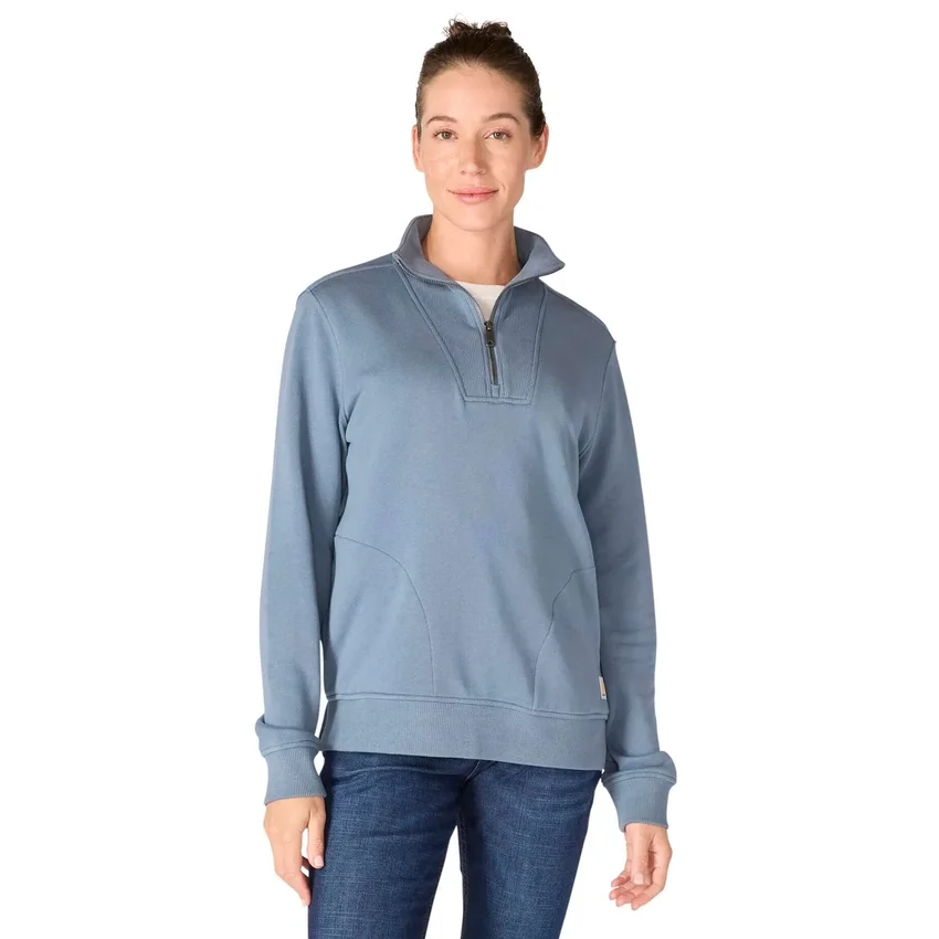 Camisola feminina leve em Tencel com meio fecho