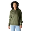 Camisola feminina leve em Tencel com meio fecho