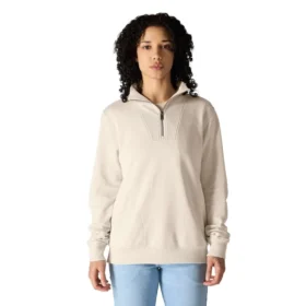 Camisola feminina leve em Tencel com meio fecho