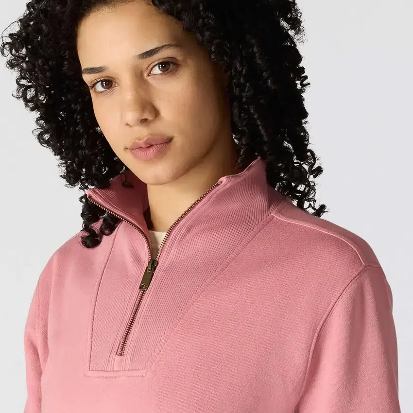 Camisola feminina leve em Tencel com meio fecho