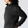 Camisola feminina leve em Tencel com meio fecho