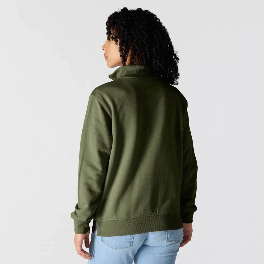 Camisola feminina leve em Tencel com meio fecho