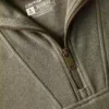Camisola feminina leve em Tencel com meio fecho