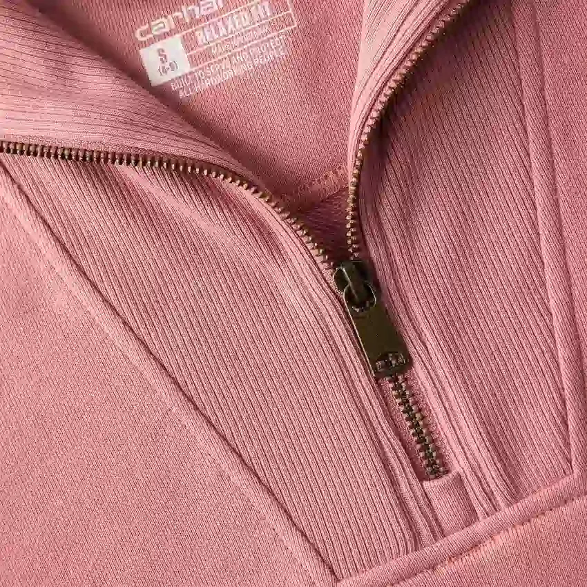 Camisola feminina leve em Tencel com meio fecho