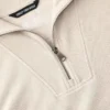 Camisola feminina leve em Tencel com meio fecho