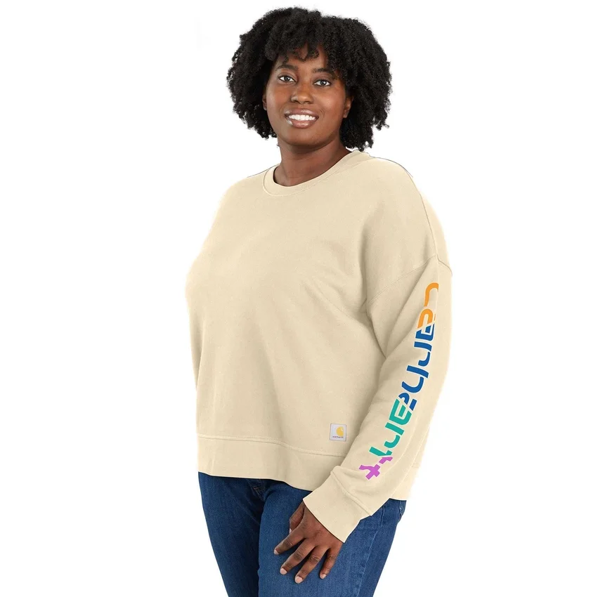 Camisola feminina leve em Tencel, de corte largo e manguitos com estampado