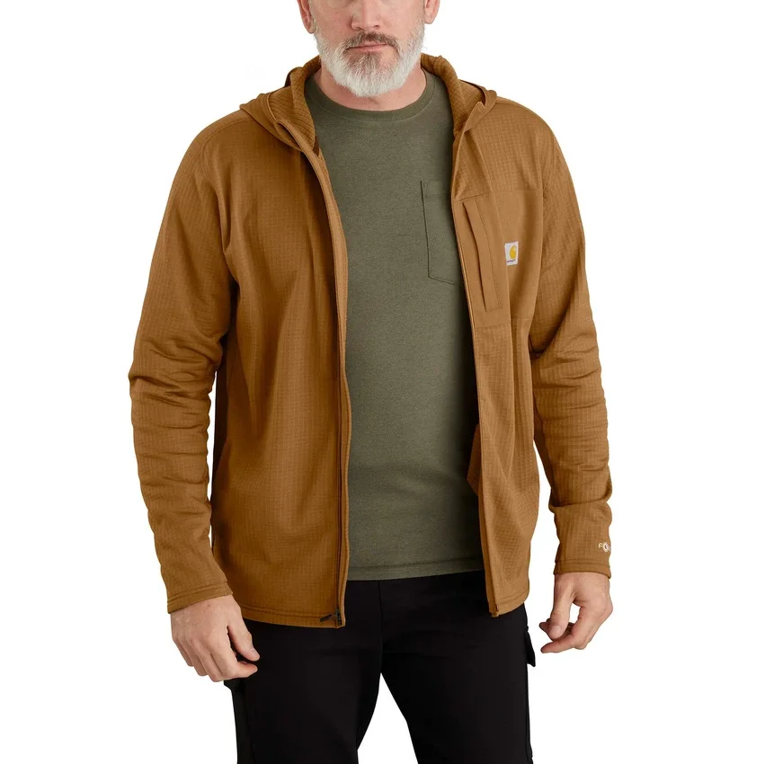 Camisola Force Fleece-Lined Moisture Wicking Zip up Hoodie for Men