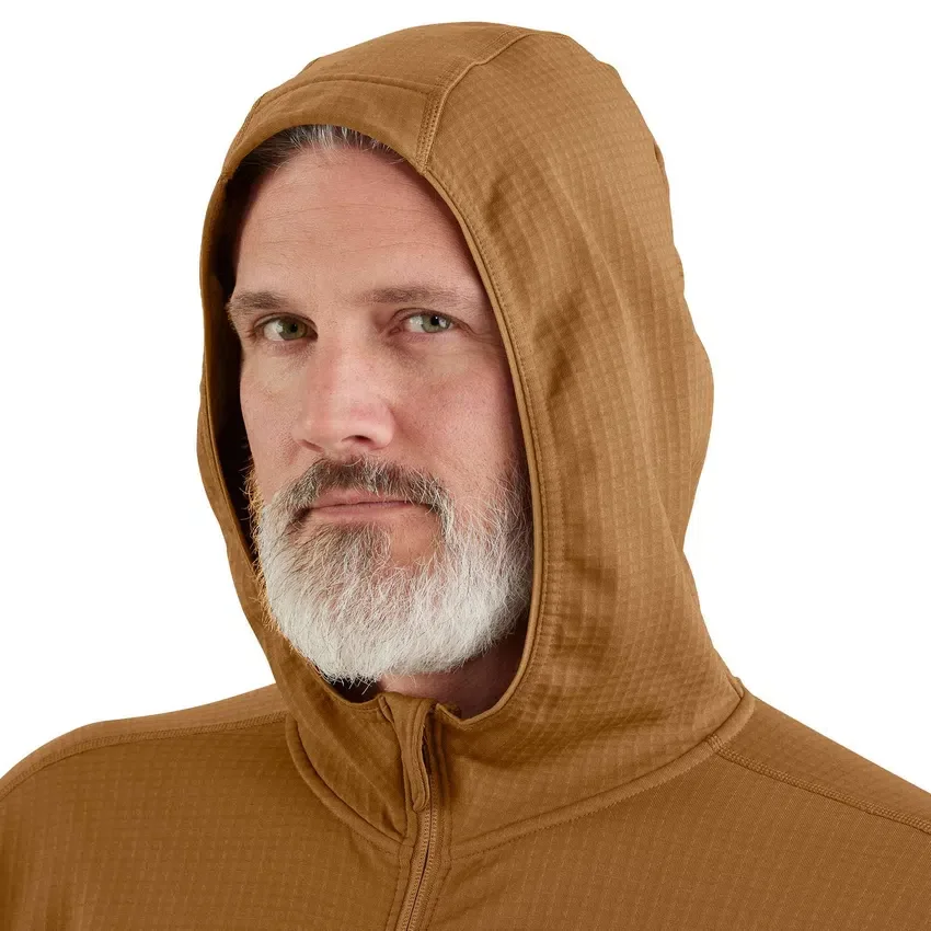 Camisola Force Fleece-Lined Moisture Wicking Zip up Hoodie for Men