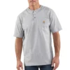 Camisola Henley de corte largo e tecido pesado com bolso para homem Dearborn