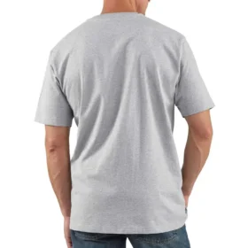 Camisola Henley de corte largo e tecido pesado com bolso para homem Dearborn