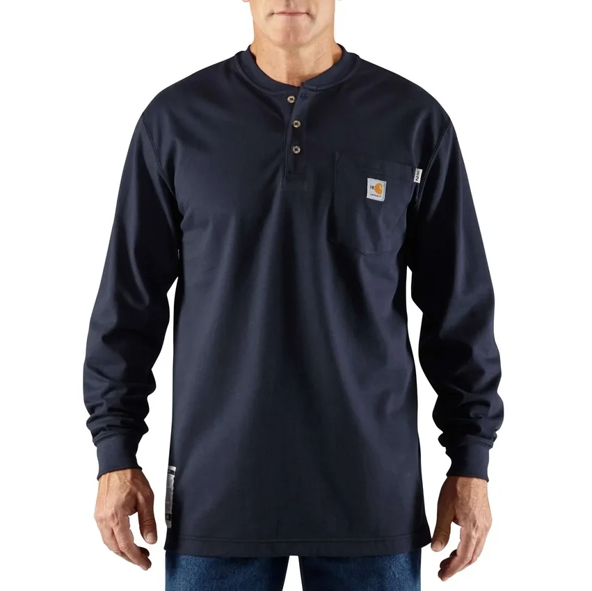 Camisola Henley de manguitos largos e corte largo Fr Force Dearborn para homem
