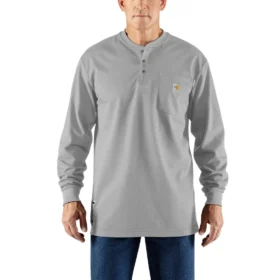 Camisola Henley de manguitos largos e corte largo Fr Force Dearborn para homem
