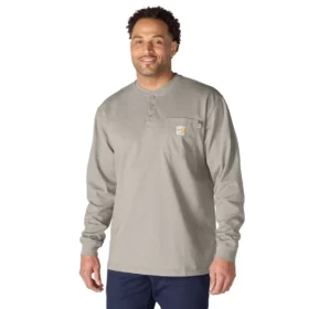 Camisola Henley de manguitos largos e corte largo Fr Force Dearborn para homem