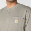 Camisola Henley de manguitos largos e corte largo Fr Force Dearborn para homem