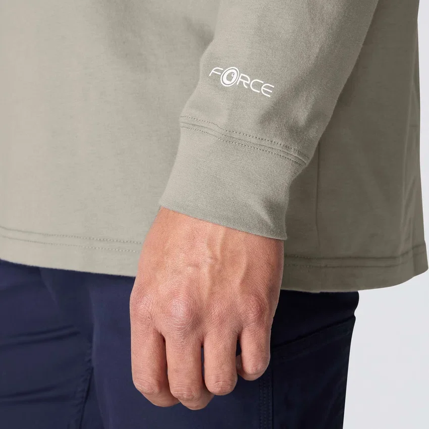 Camisola Henley de manguitos largos e corte largo Fr Force Dearborn para homem
